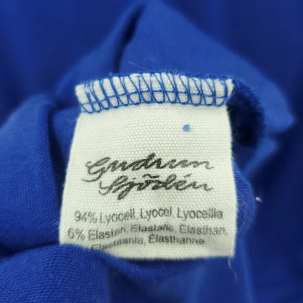 Gudrun Sjoden Sleeveless Tencel/Lyocell Midi Dress M Blue